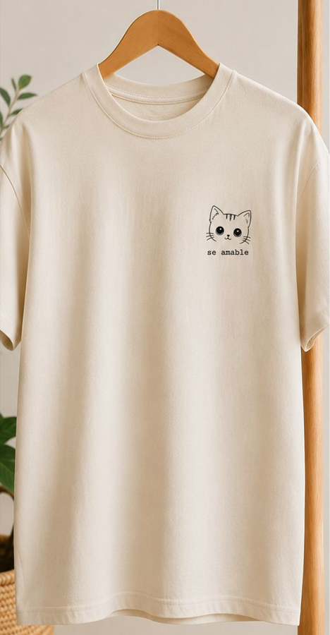 Estampado minimalista gatito 2